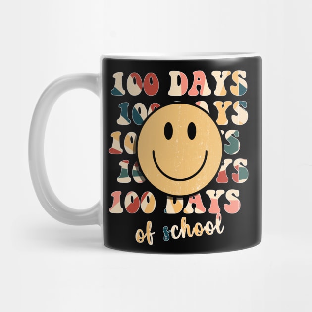 100 days of school for teacher 2024 RETRO GROOVY 100 DAYS by BEZZAIM